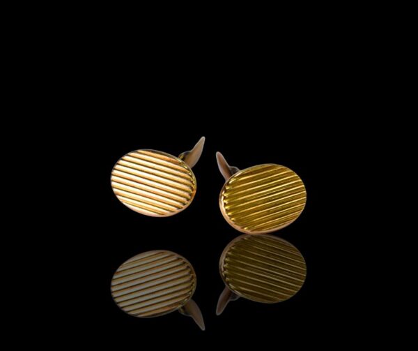 Antieke 14 krt. gouden manchetknopen