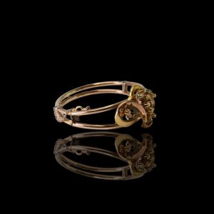 Antieke gouden armband met natuurlijke parels, Napels