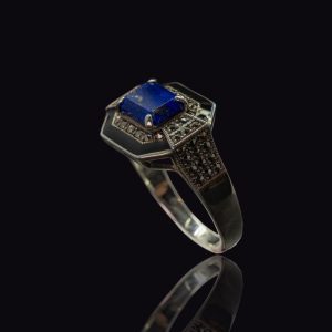 Zilveren ring met Lapis Lazuli