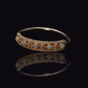 14 krt. gouden armband met opalen en briljanten