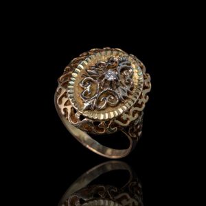 Gouden ring (bwg) met briljant