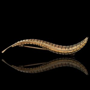 14 krt gouden tak broche