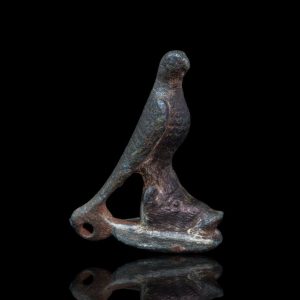 Antieke bronzen Romeinse adelaar uit de 1e-2e eeuw na Christus